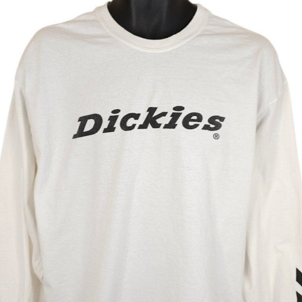 Dickies Moto T Shirt Mens Size XL White Motorcycle Biker Motocross Supercross